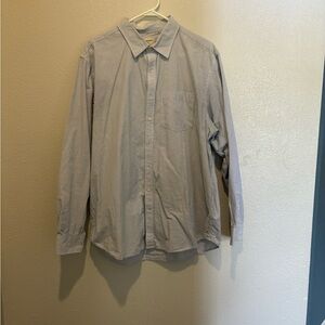 Men’s long sleeve button down.